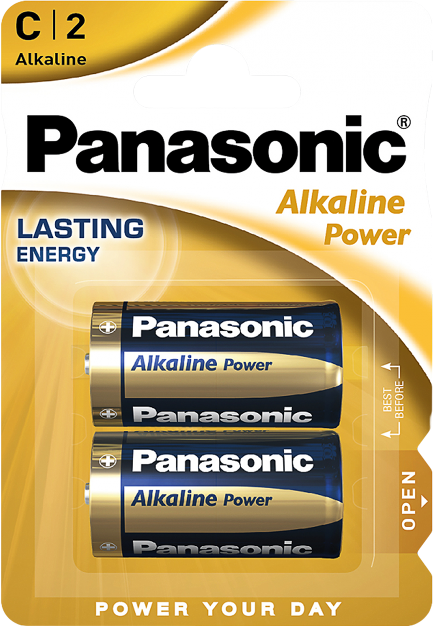 Батарейки PANASONIC Alkaline Power LR14/C 2 шт.