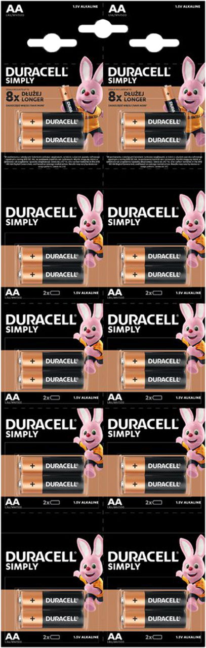 Батарейки DURACELL LR6/AA 20 шт.