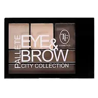 Палетка теней для глаз и бровей Pallete Eye & Brow City Collection Triumph Cosmetics (TF) CTE28 № 01