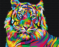 Картины по номерам 40*50 Brushme Тигр поп-арт набор для рисования