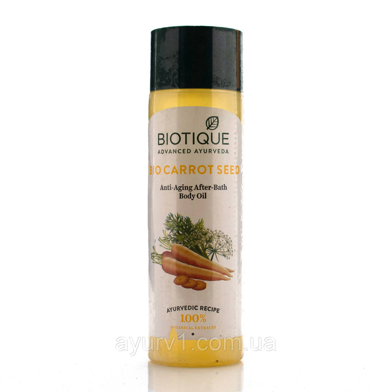 Антивікова олія для тіла "Біо Морква" Біотик / Bio Carrot Oil, Biotique /