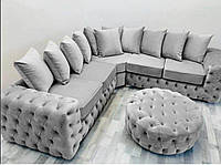 Велюр мебельный Светло серый велюр для перетяжки дивана Велюр для дивана Мебельная ткань