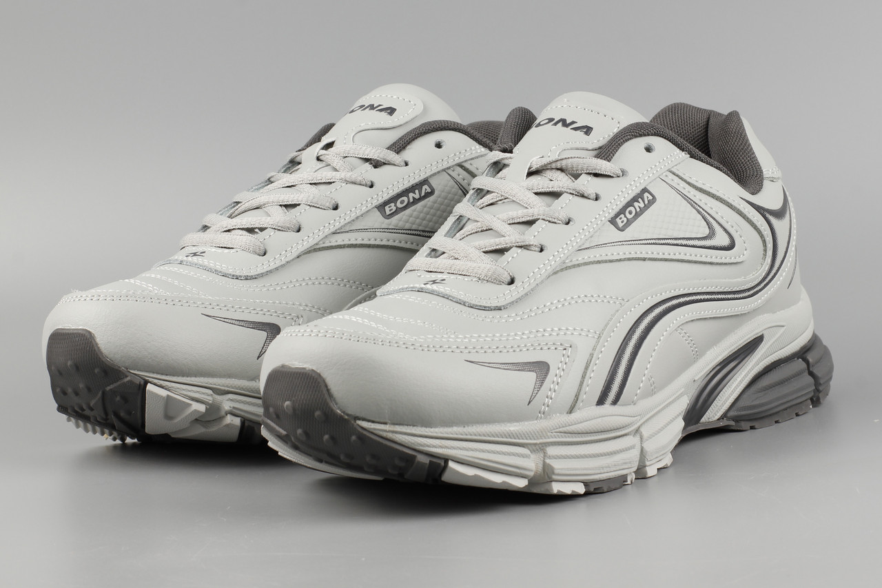 Кросівки чоловічі сірі Bona 885M Бона Розміри 43 44, фото 1