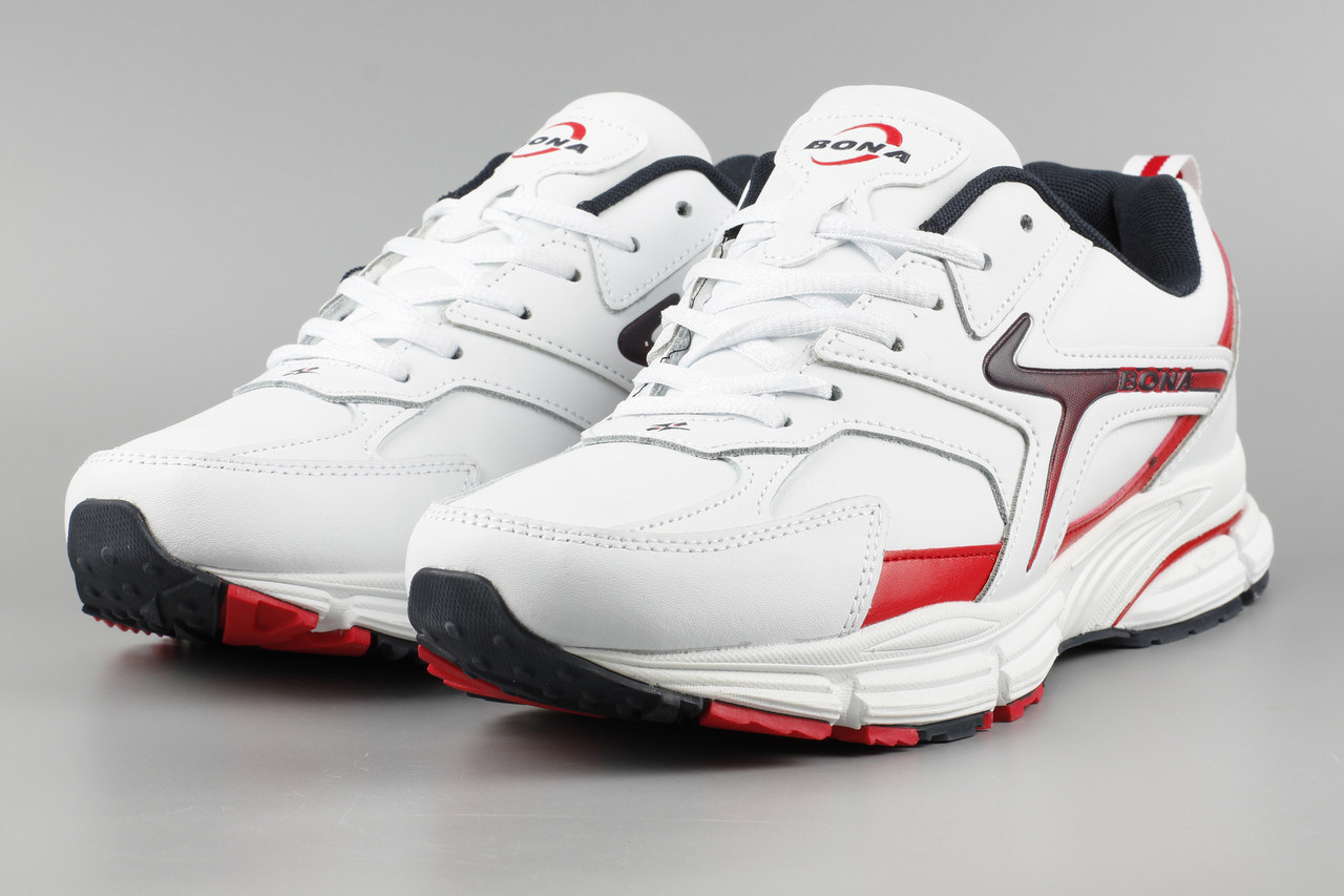 Кросівки чоловічі білі Bona 886A Бона Розміри 41 42 43 45