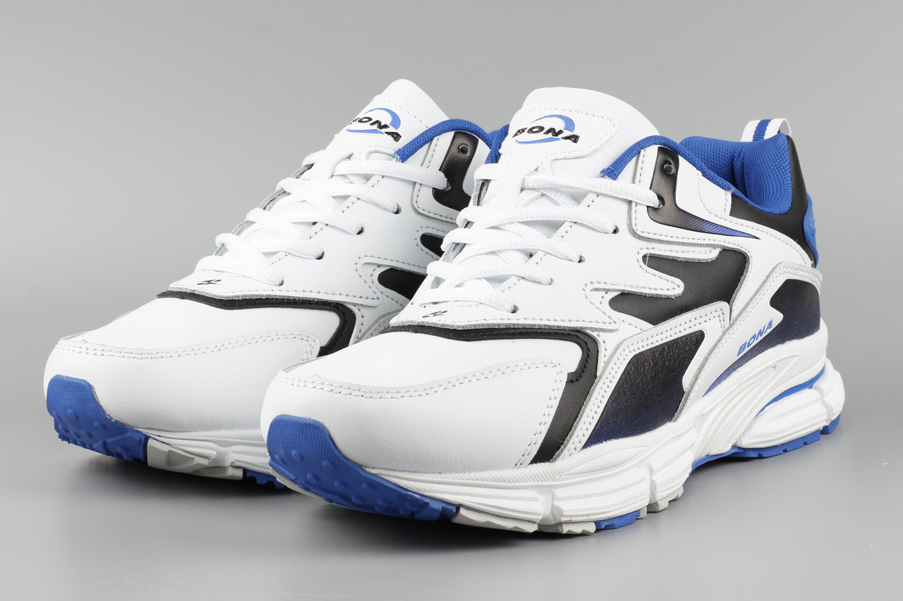 Кросівки чоловічі білі Bona 889A Бона Розміри 43 45