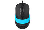 Миша A4Tech FM10 Black/Blue, фото 2