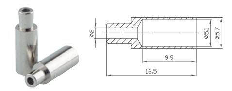 Кінцевик гальмівної рубашки Alligator M4.1x1 мм  1 шт., фото 1
