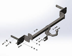 Фаркоп Fiat Tipo (сідан 2016-) (Фаркоп Фіат Тісто) Автопристрій