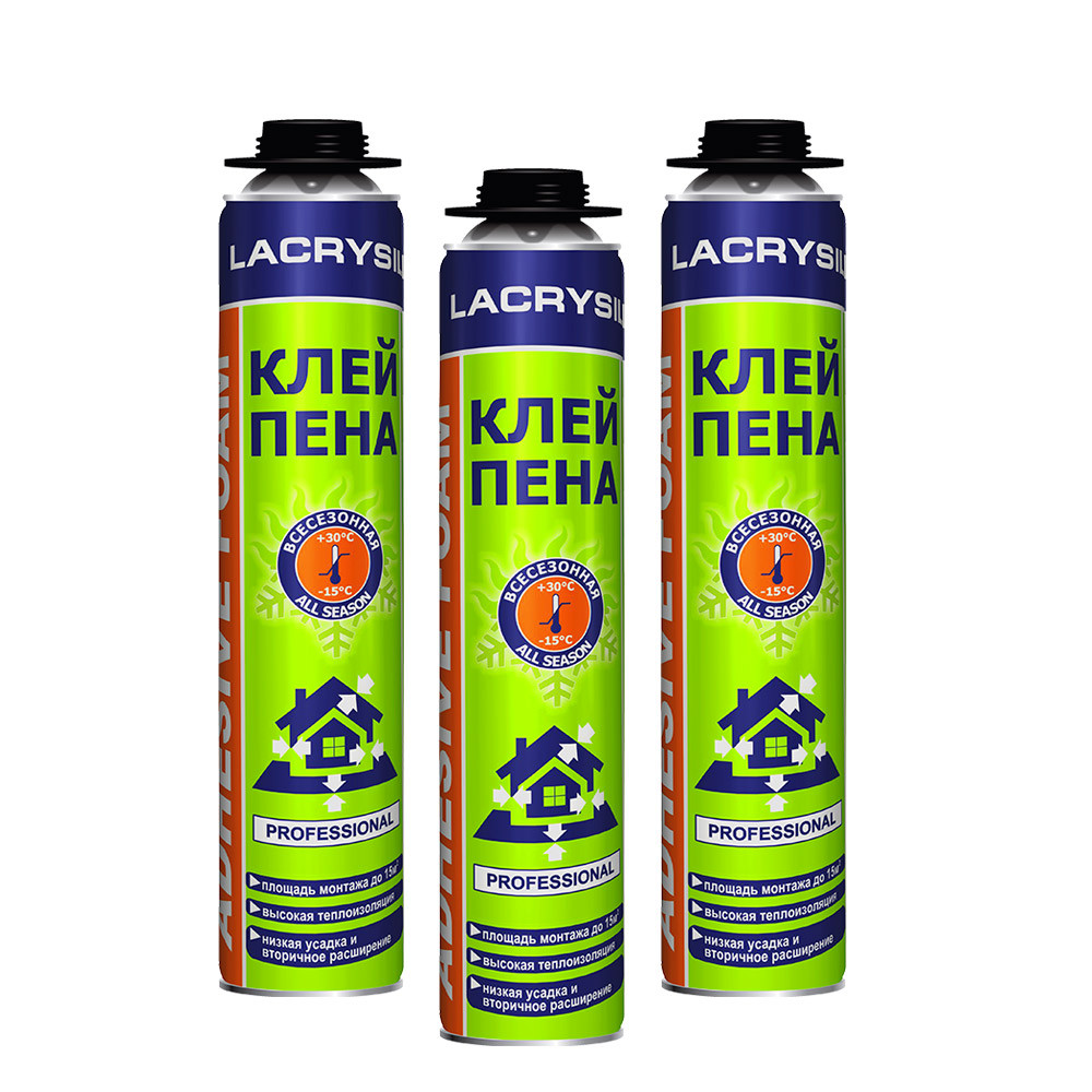 Клей-піна проф. в/с LACRYSIL (ящик 12 шт), фото 1