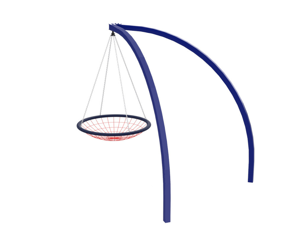 Вулична Гойдалка "Вертелка". Гніздо лелеки гойдалка для вулиці, фото 1