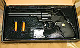 Іграшковий пістолет Револьвер Galaxy G36 (Colt King Kobra) - Чорний, фото 5