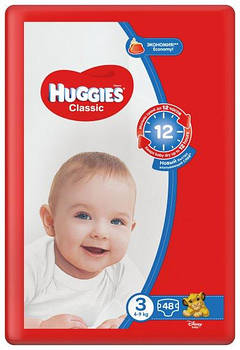 Підгузки Huggies Classic 3 4-9 кг Jumbo 48 шт.