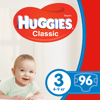 Підгузки Huggies Classic Giga Pack 3 4-9 кг 96 шт.