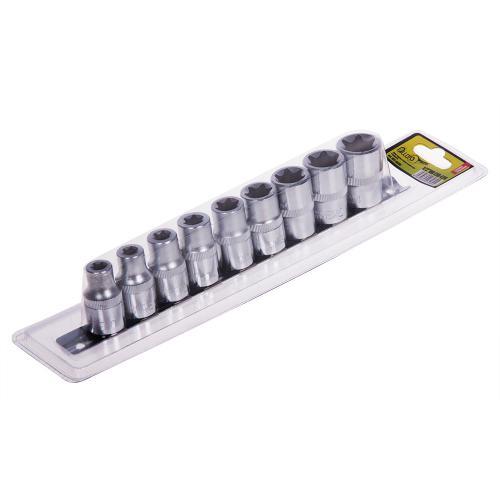 Alloid. Набір головок торкс 1/2" DR, Е10-Е24, 9-предм.блістер (НГЕ-1024Б) (НГЕ-1024Б)