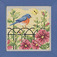 Набор для вышивки "Spring Bluebird//Голубая птица весны" Mill Hill MH142215