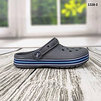 Крокси сабо дитячі для хлопчика сірі Dago Style, фото 5