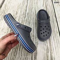 Крокси сабо дитячі для хлопчика сірі Dago Style, фото 4