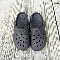 Крокси сабо дитячі для хлопчика сірі Dago Style, фото 3