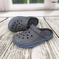 Крокси сабо дитячі для хлопчика сірі Dago Style, фото 2