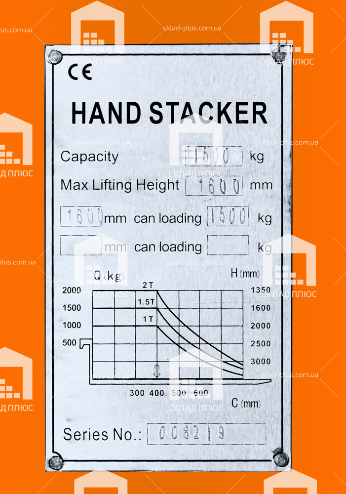 Штабелер гидравлический 1516 - фото 8 - id-p538820825