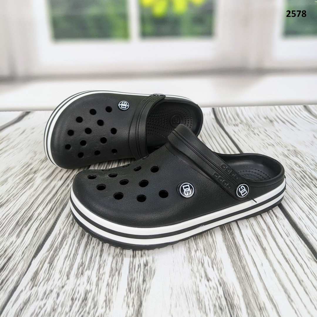 Сабо крокси жіночі або для хлопчика чорні підлітка Даго Стиль