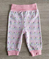 Штаны ползунки для новорожденных шорты ХЛОПОК 0-24 месяца С+3, штани дитячі 74 узор