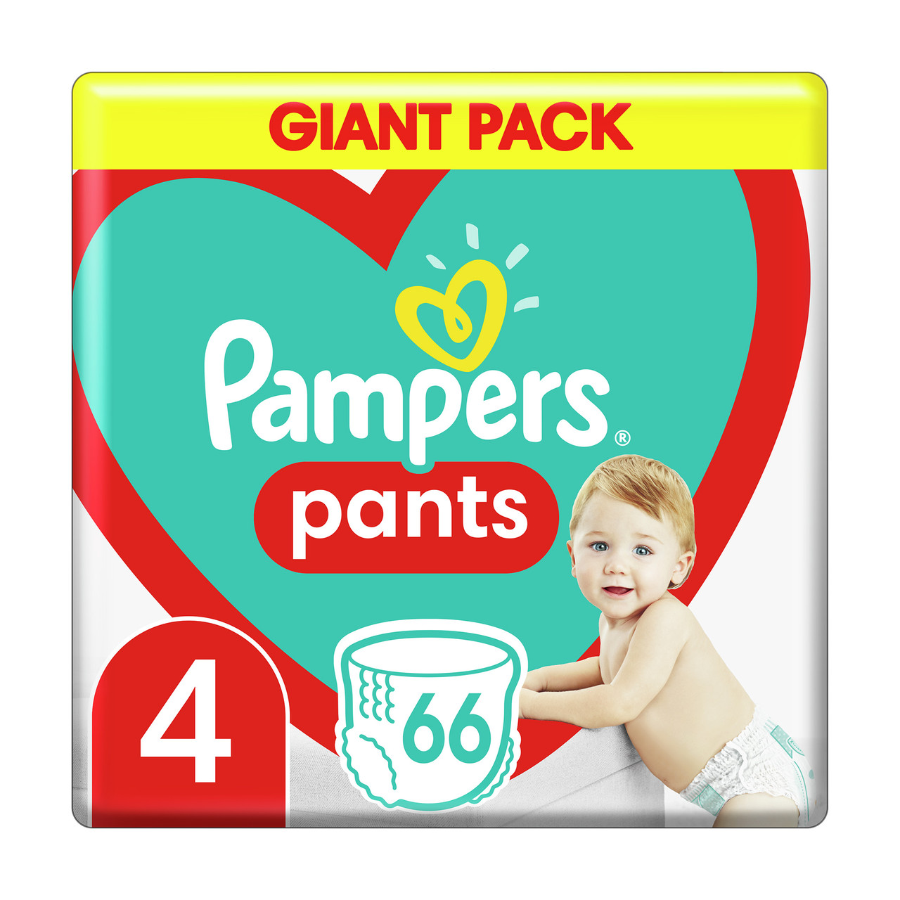 Підгузки-трусики дитячі Pampers Pants Maxi 4 (9-14 кг) Giant Pack, 66 шт