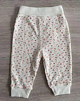 Штаны ползунки для новорожденных шорты ХЛОПОК 0-24 месяца С+3, штани дитячі 56 цветы