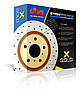 Передній вентильований перфорований гальмівний диск DBA Streeet Series X Gold для Toyota Hilux 2005-2015, фото 4