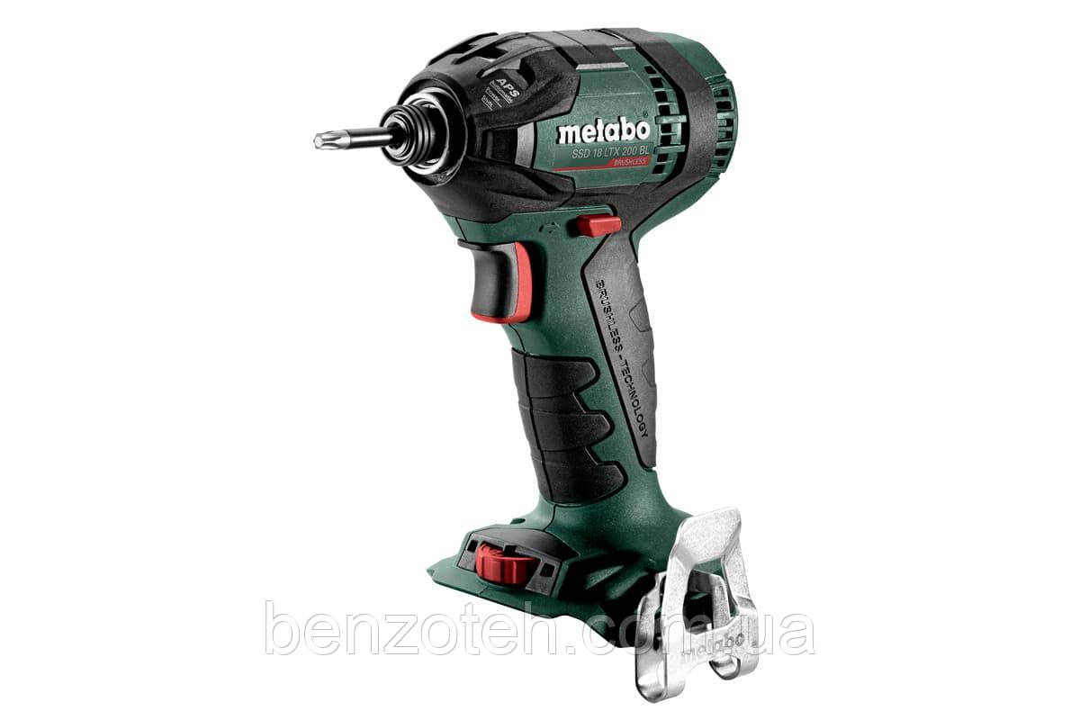 Гайковерт акумуляторний ударний Metabo SSD 18 LTX 200BL (без АКБ та зарядного пристрою), фото 1