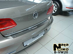 Накладки на бампер Volkswagen PASSAT B7 4-дверцята з 2010- (NataNiko)