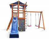 Дитячий дерев'яний ігровий комплекс Babyland-3. Дитячий майданчик для вулиці, фото 3