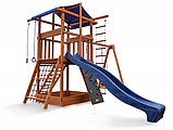Дитячий дерев'яний ігровий комплекс Babyland-3. Дитячий майданчик для вулиці, фото 4