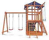 Дитячий дерев'яний ігровий комплекс Babyland-3. Дитячий майданчик для вулиці, фото 5