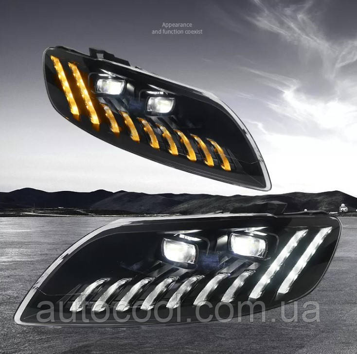 Передні тюнінг LED-LED фари Audi Q7 2007-2015 г. Аудіоку7