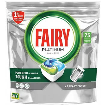Таблетки для посудомийної машини Fairy Platinum, 75 шт.