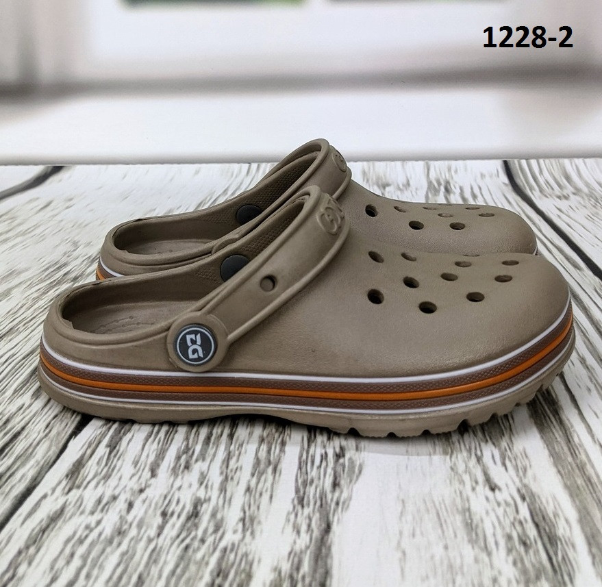 Крокси сабо дитячі для хлопчика пісочні Dago Style