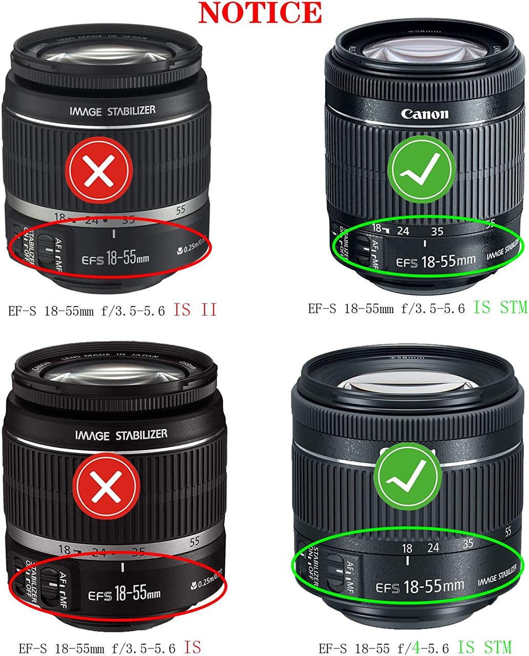 Бленда EW-63C для объективов Canon EF-S 18-55MM F/3.5-5.6 IS STM - фото 6 - id-p1607766573