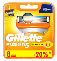 Змінні касети для гоління 8 шт Fusion Power (Original) - Gillette