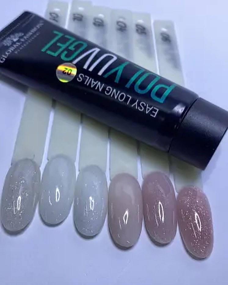 Полігель Global Fashion із шимером 6 кольорів