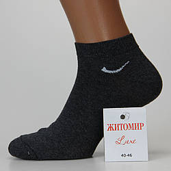 Шкарпетки чоловічі короткі літні Житомир 27-30 розмір (41-45 взуття) Малюнок 1 сірий