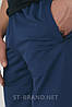 M,L,2ХL. Чоловічі шорти із трикотажу лакости ST-BRAND - сині індиго, фото 4