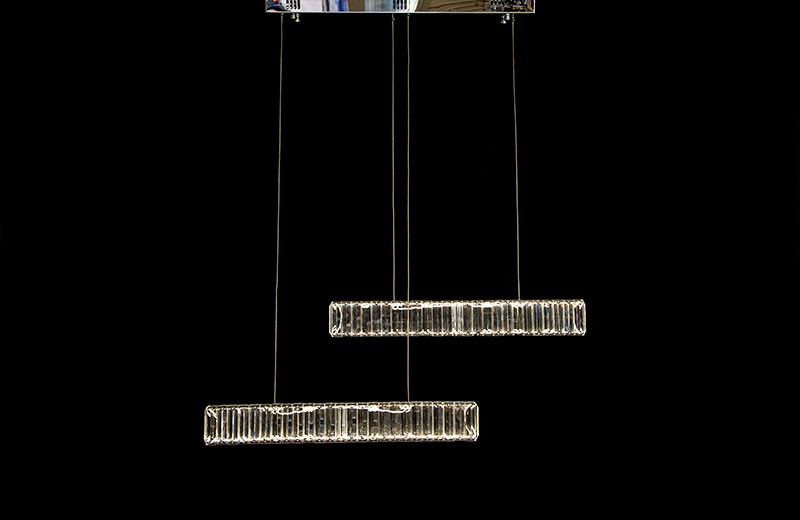 Кришталева підвісна люстра з регульованою висотою 7110, фото 1