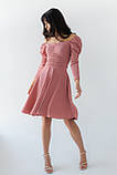 Плаття на гумці з квадратним вирізом GULSELI — пудра колір, 42р (є розміри), фото 6