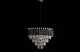 Сучасна кришталева люстра 8032/400R BK+CH, фото 2