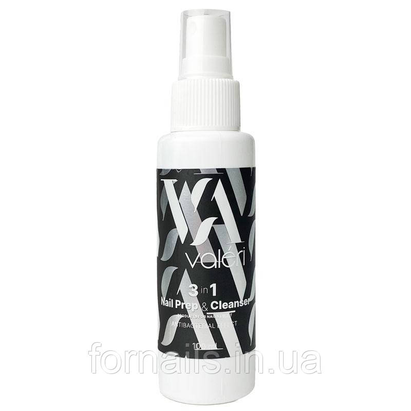 Valeri 3в1 Nail Prep & Cleanser, (спрей) 100 мл