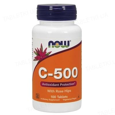 Вітаміни NOW Foods VITAMIN C-500 100 таблеток