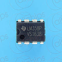 ОУ двухканальный TI LM358P DIP8