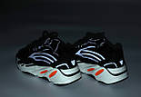 Жіночі кросівки Adidas Yeezy Boost 700 V2 36-40р демісезонні осінь весна чорні з білим. Живе фото, фото 5