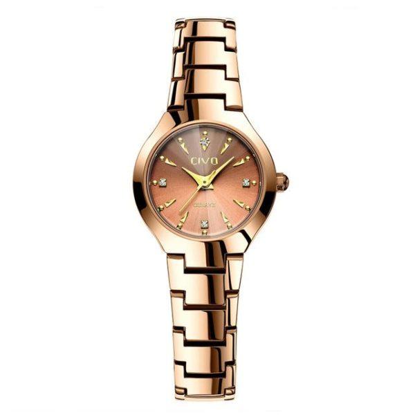 Часы Женские CIVO 0104C | Stainless Steel Band Brown — Купить Недорого ...